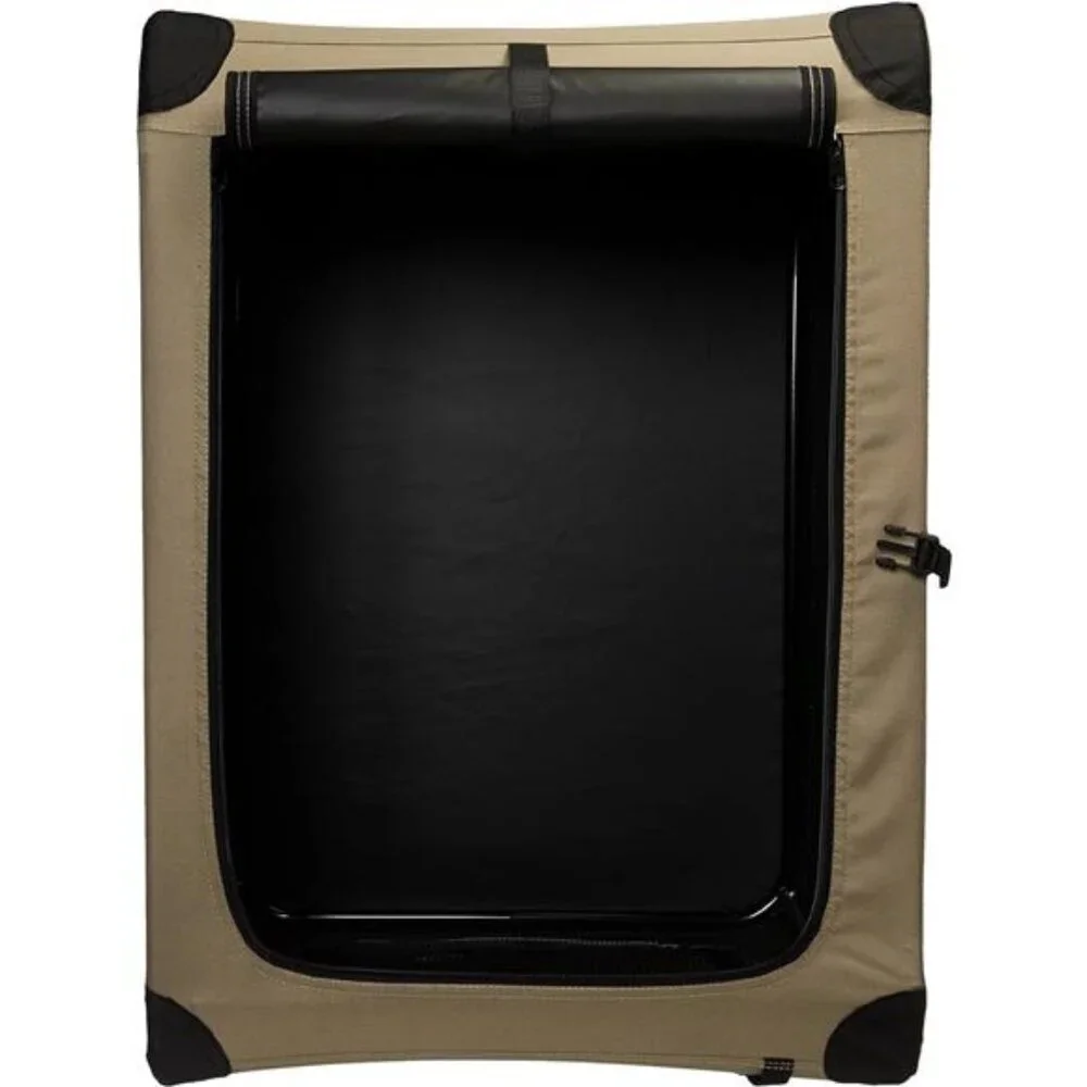 2-Door Portable Soft-Sided Folding Soft Dog Travel Crate Kennel, Medium